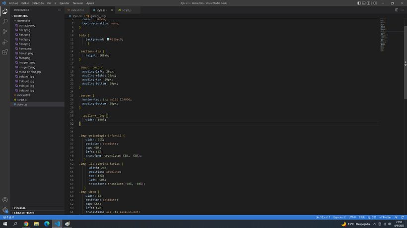 Mi proyecto del curso: Diseño web creativo: planificación y programación desde cero 3