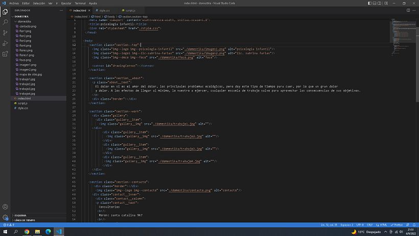 Mi proyecto del curso: Diseño web creativo: planificación y programación desde cero 5