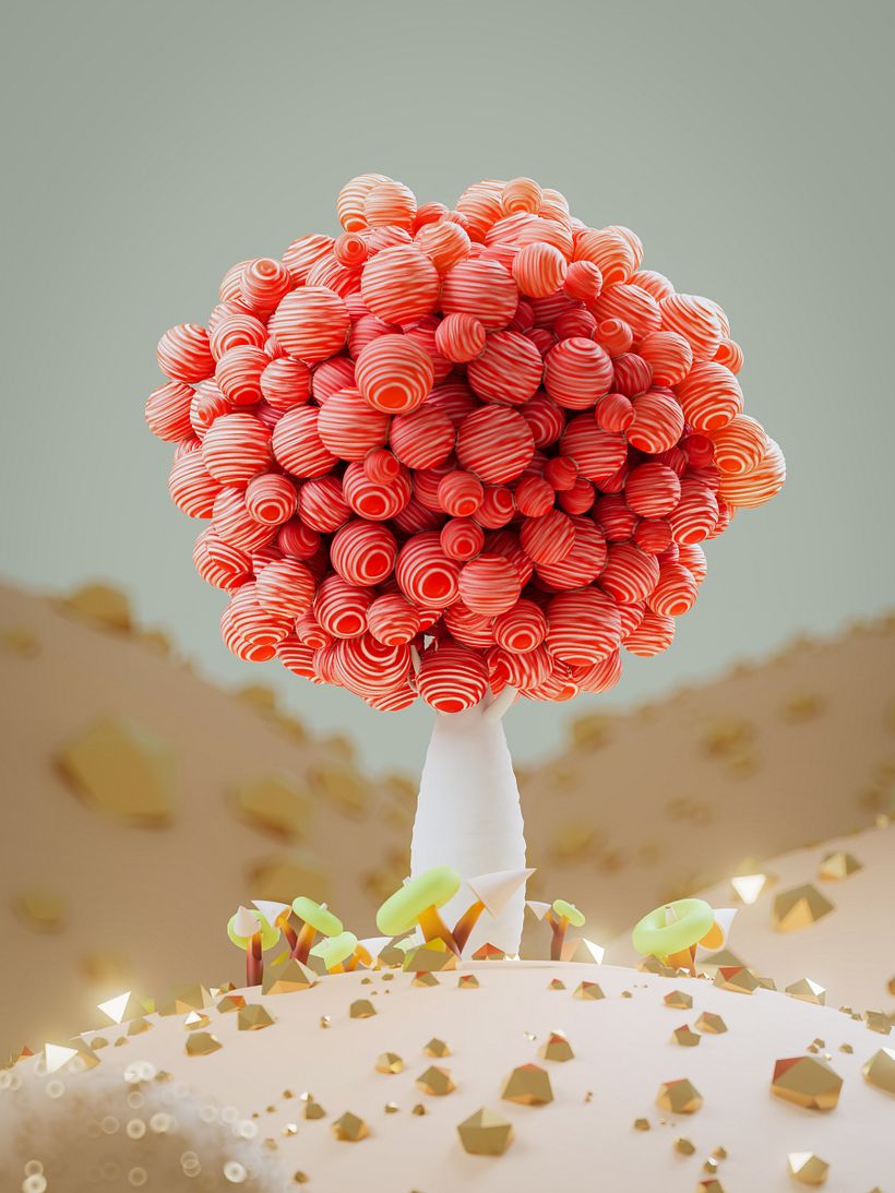 My project for course: 3D Animation with Cinema 4D and Redshift for Beginners 2