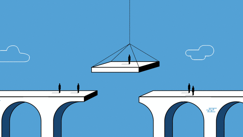 Illustrations by Nicholas Blechman, an art director who advises on self-promotion and networking below.