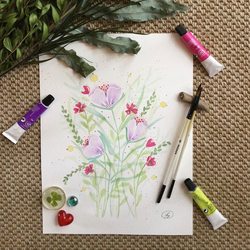 Ma version du « Jardin fleuri » prise 1