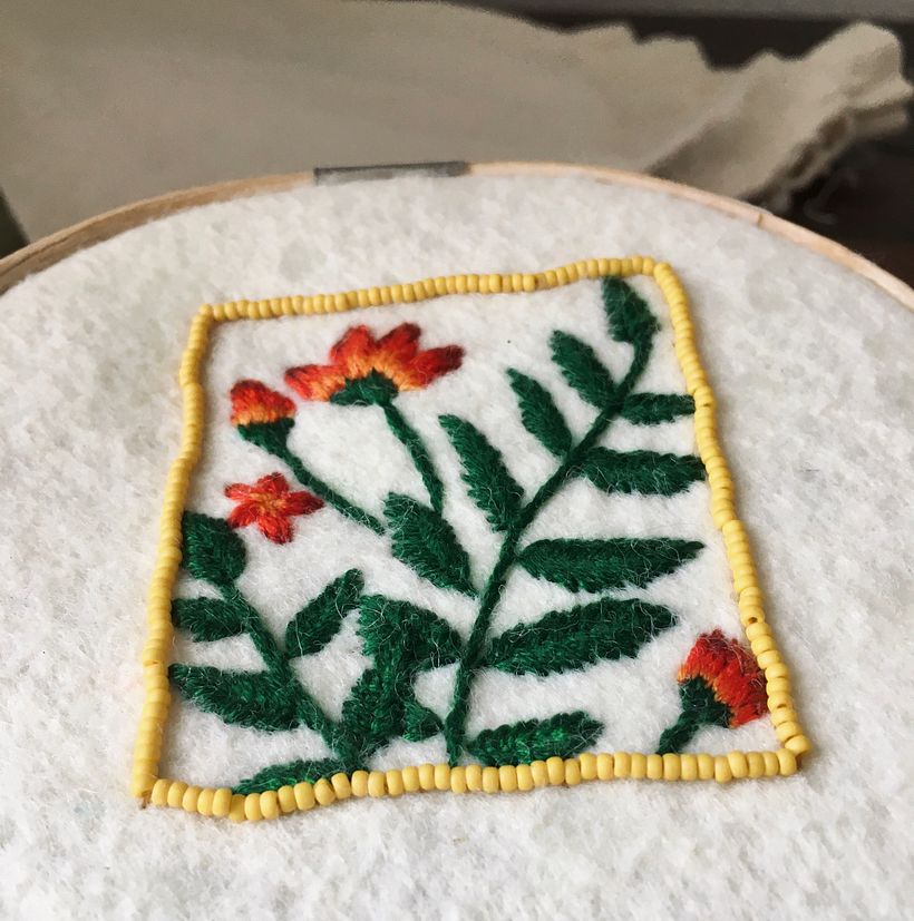 Final project: Embroidery Techniques for Floral Patterns on Felt  1