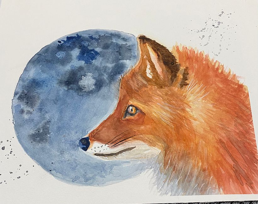 Meu projeto do curso: Retratos expressivos de animais em aquarela 4