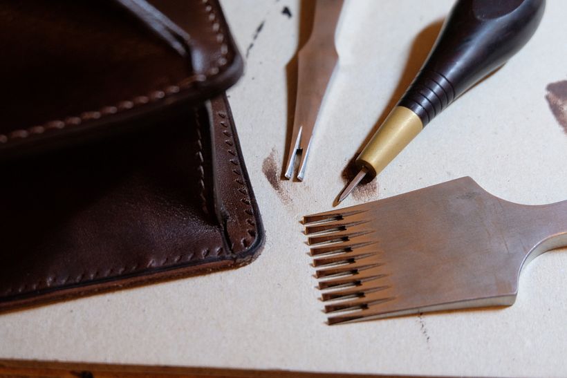 Handgenähte Aktentasche mit Zwischenfach 2