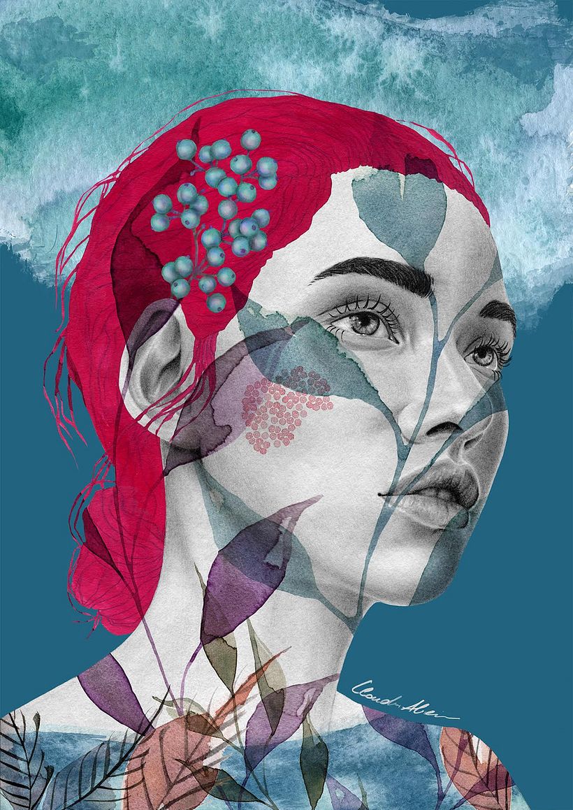 Mi proyecto del curso: Retrato en grafito con intervención digital 1