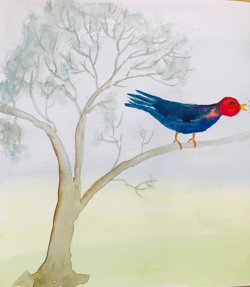 Bird on tree