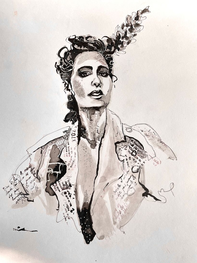 My project for course: Mindful Painting with India Ink 1
