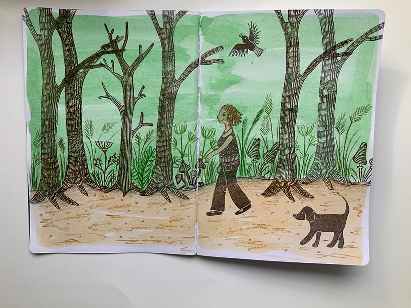 Mein Kursprojekt: Geschnitzte Stempel für illustrierte Kompositionen 5