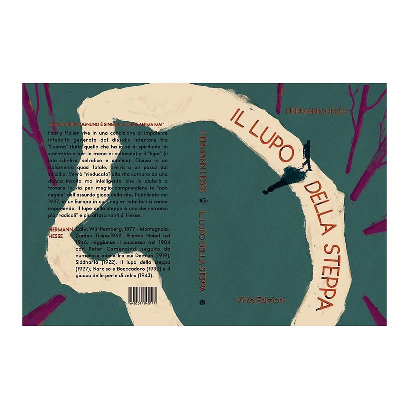 My project for course: Excellence in Illustration: From Intuition to Method - Il lupo della Steppa - Traditional illustration