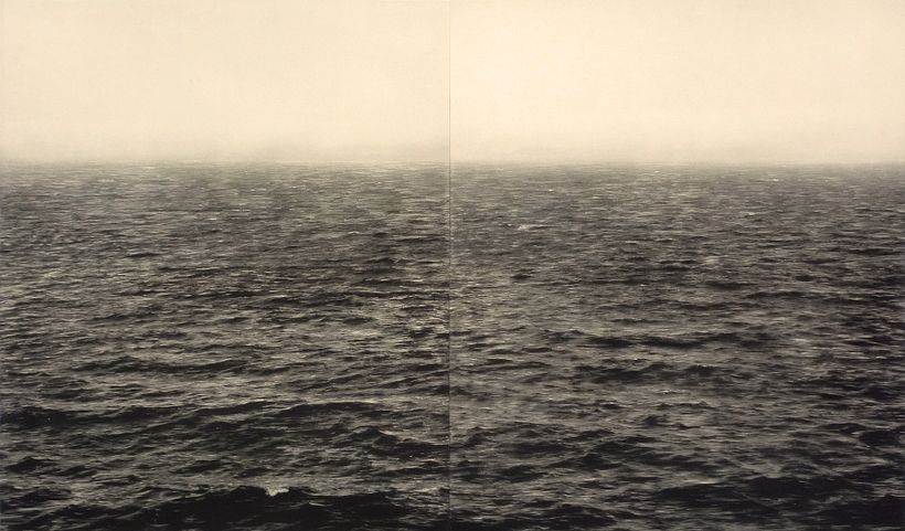  M.M. (Serie miradas) 2012. Fotograbado sobre papel Okawara montado sobre somerset 350gr 75x110cm