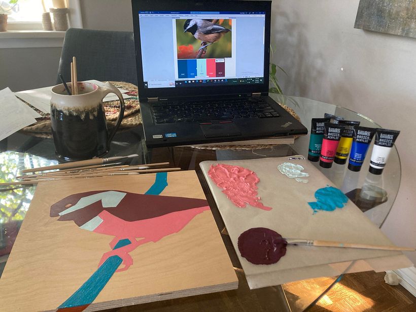 My project for course: Stylized Acrylic Painting: Explore Color and Shape 1