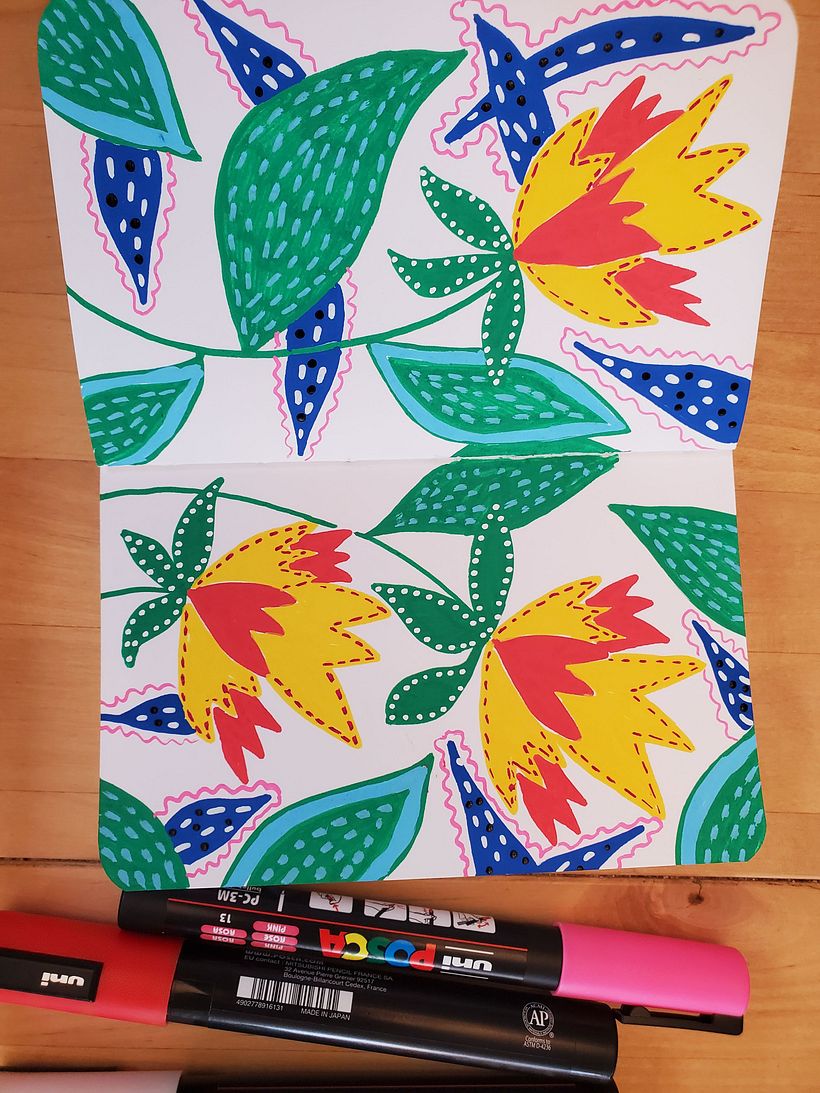 My project for course: Botanical Patterns in a Sketchbook: Conquer the Blank Page 2