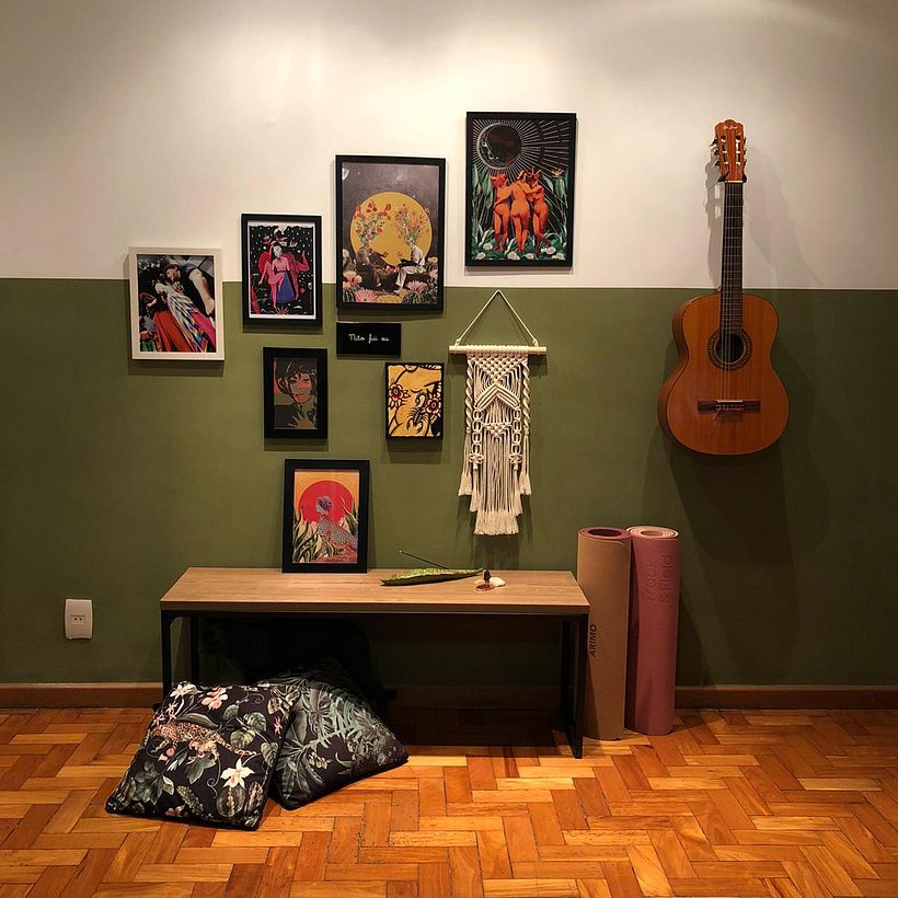 Meu primeiro macramê: presente para a Fla 2