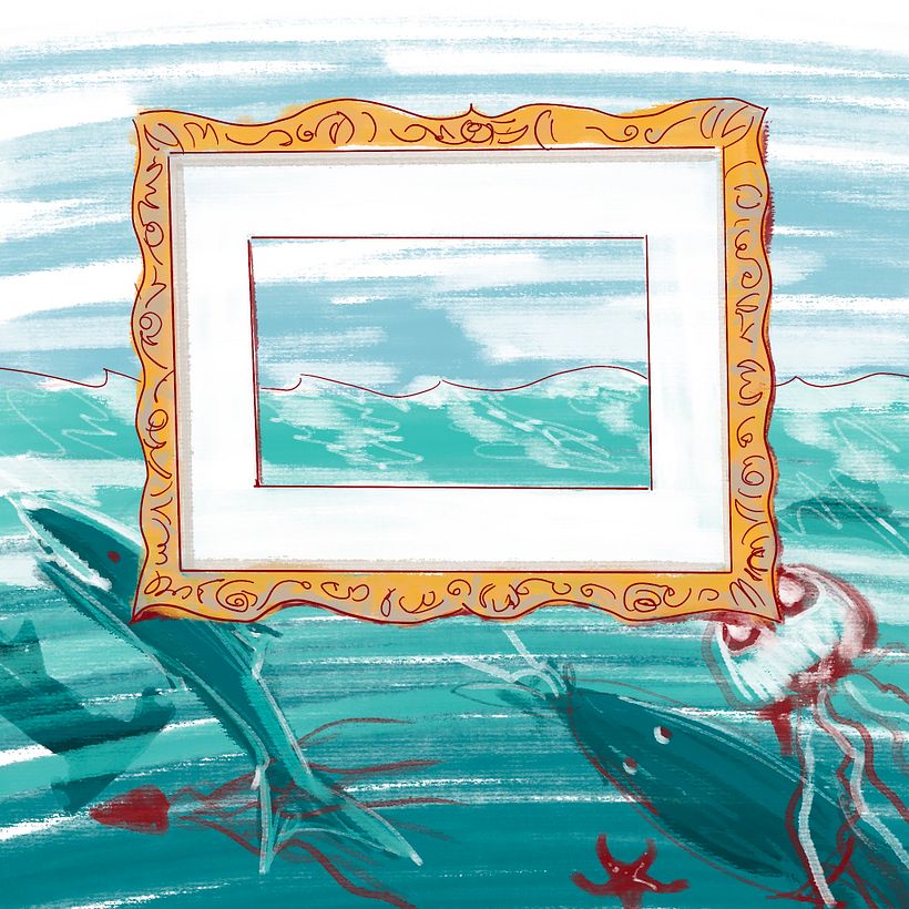 You see just a framed part