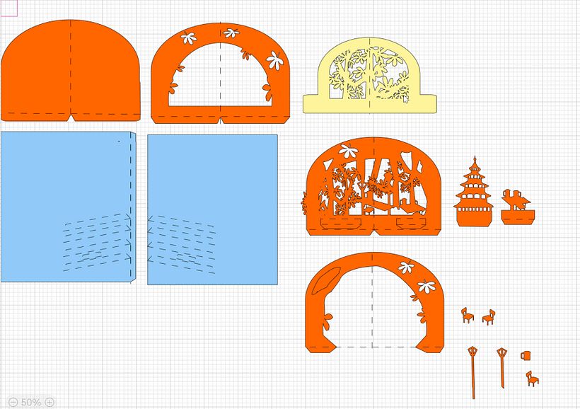Chinese Tower Beer Garden pieces