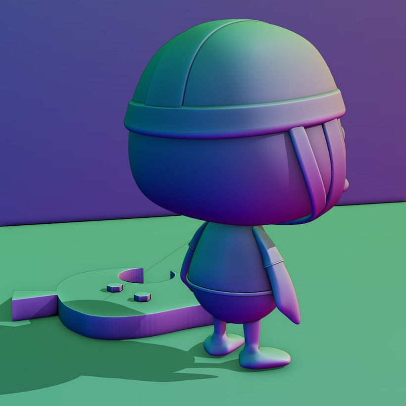Animal Crossing 3D model figure 3