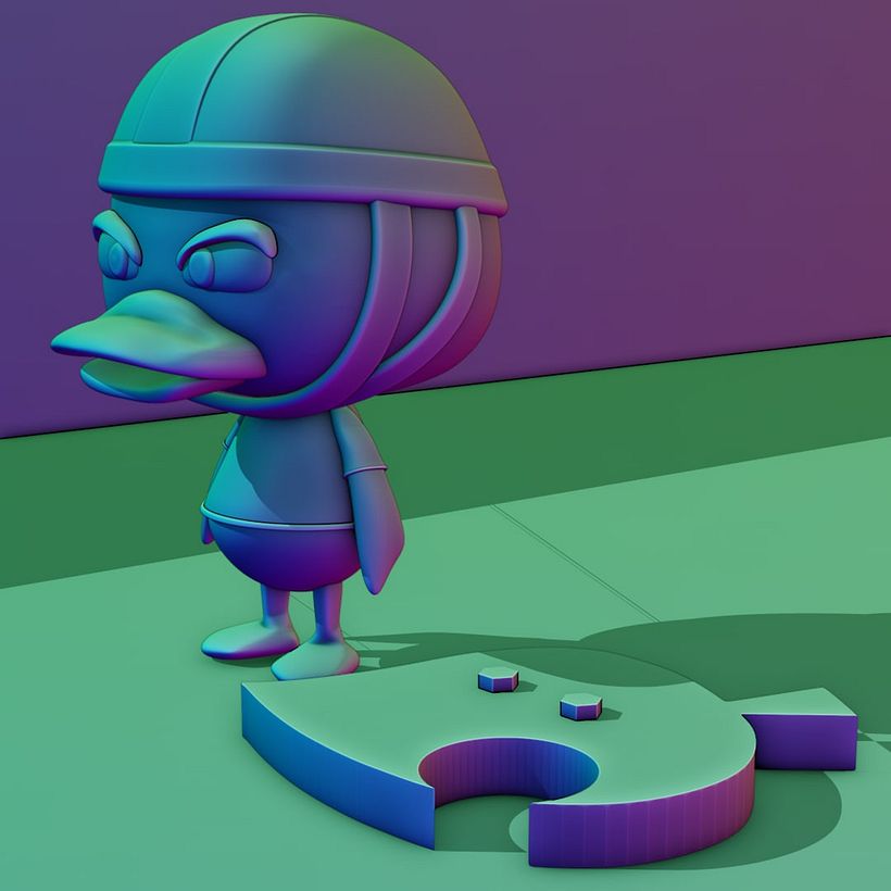 Animal Crossing 3D model figure 2