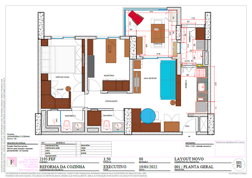 layout proposto - planta
