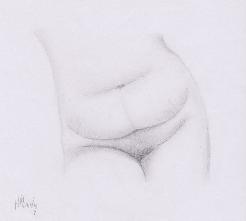 "Sugar". Brasília, 2022. Desenho a lápis. 17,1 x 15,6 cm.