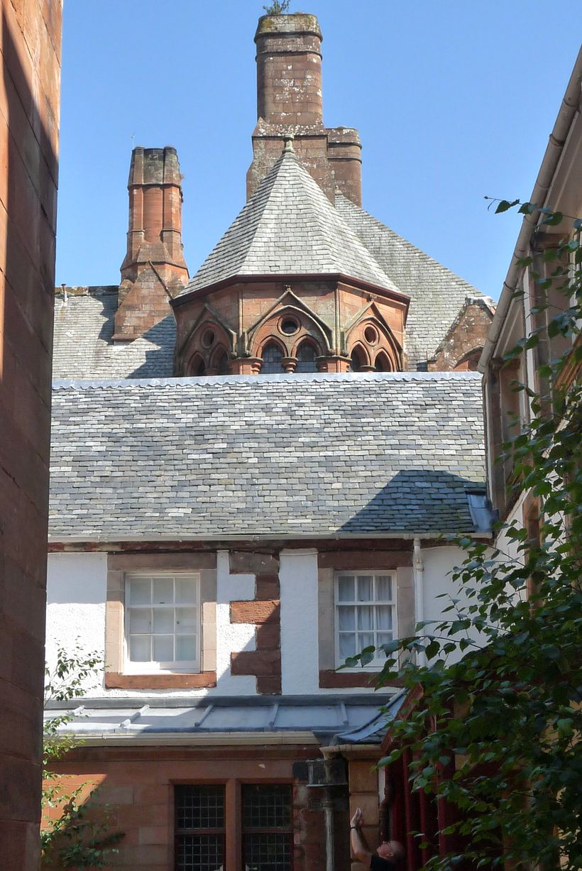 Also taken when I was in the UK in 2015. Mount Stuart, Isle of Bute. I loved the variety in chimneys, roofing and turrets.