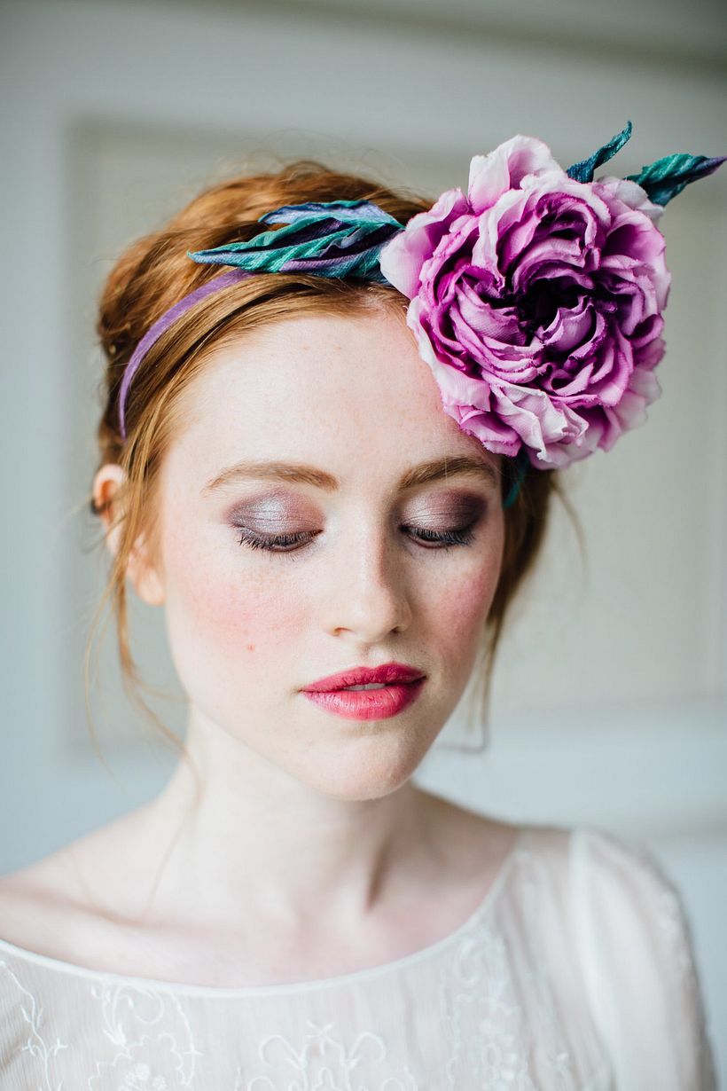 Silk Rose Headpiece