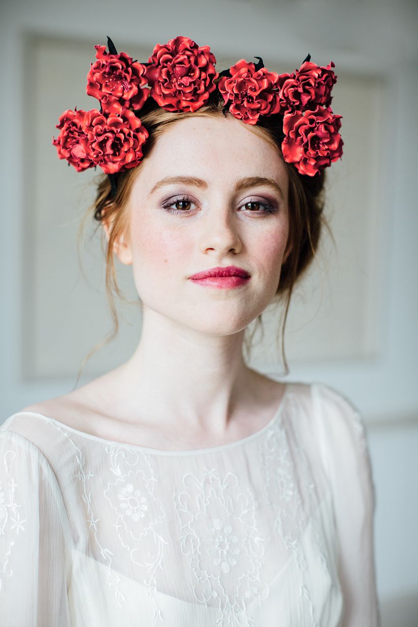 Leather Rose Crown