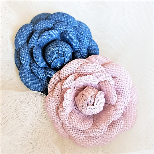 Fabric Camellias