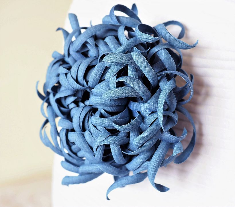 Denim Chrysanthemum