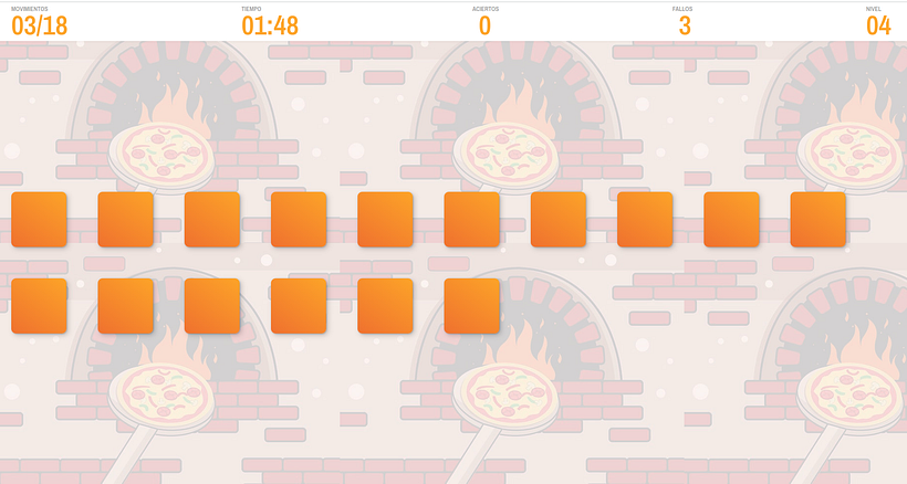 Nivel 4 con su límite de movimientos y tiempo