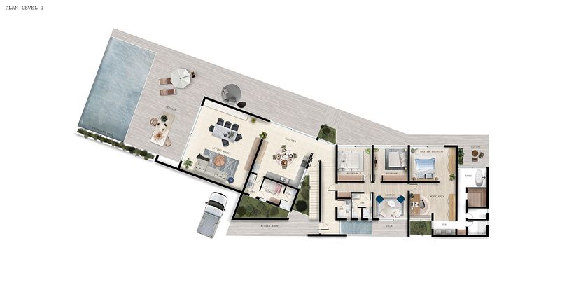 My project for course: Postproduction of Architectural Plans in Photoshop 4