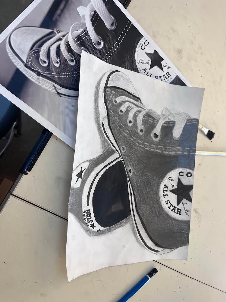 Converse Shoe Drawing and Butterfly’s 2
