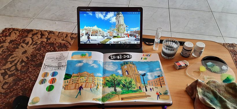 Mi proyecto del curso: Sketchbook pictórico en gouache 13