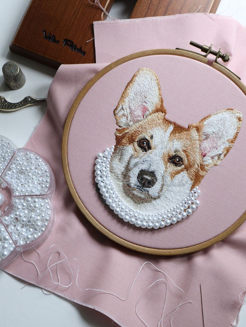Finished with the pearl necklace