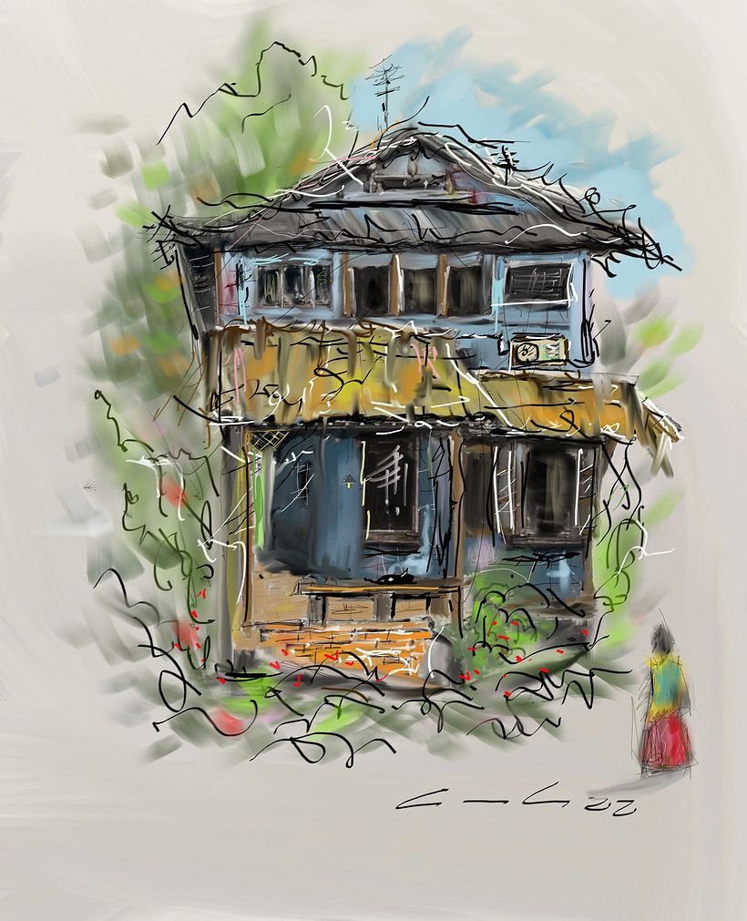 Meu projeto do curso: Desenho arquitetônico expressivo com marcadores coloridos 2