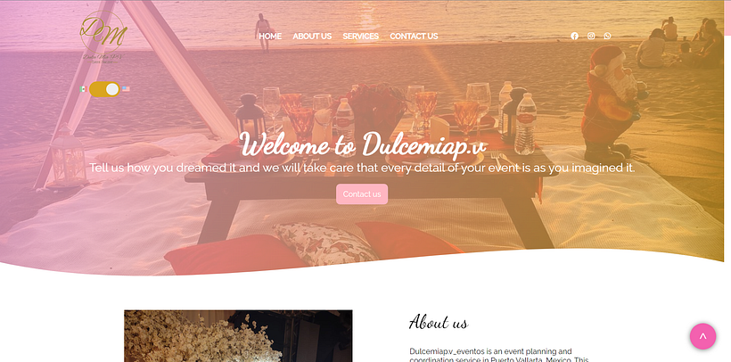 Landing Page "Dulce mia p.v" 3