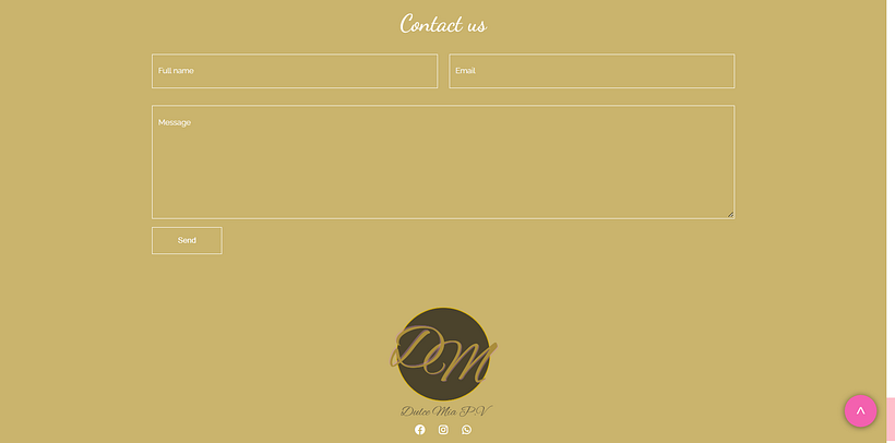 Landing Page "Dulce mia p.v" 4