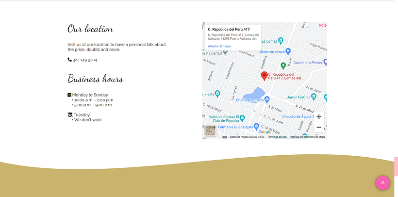 Landing Page "Dulce mia p.v" 5