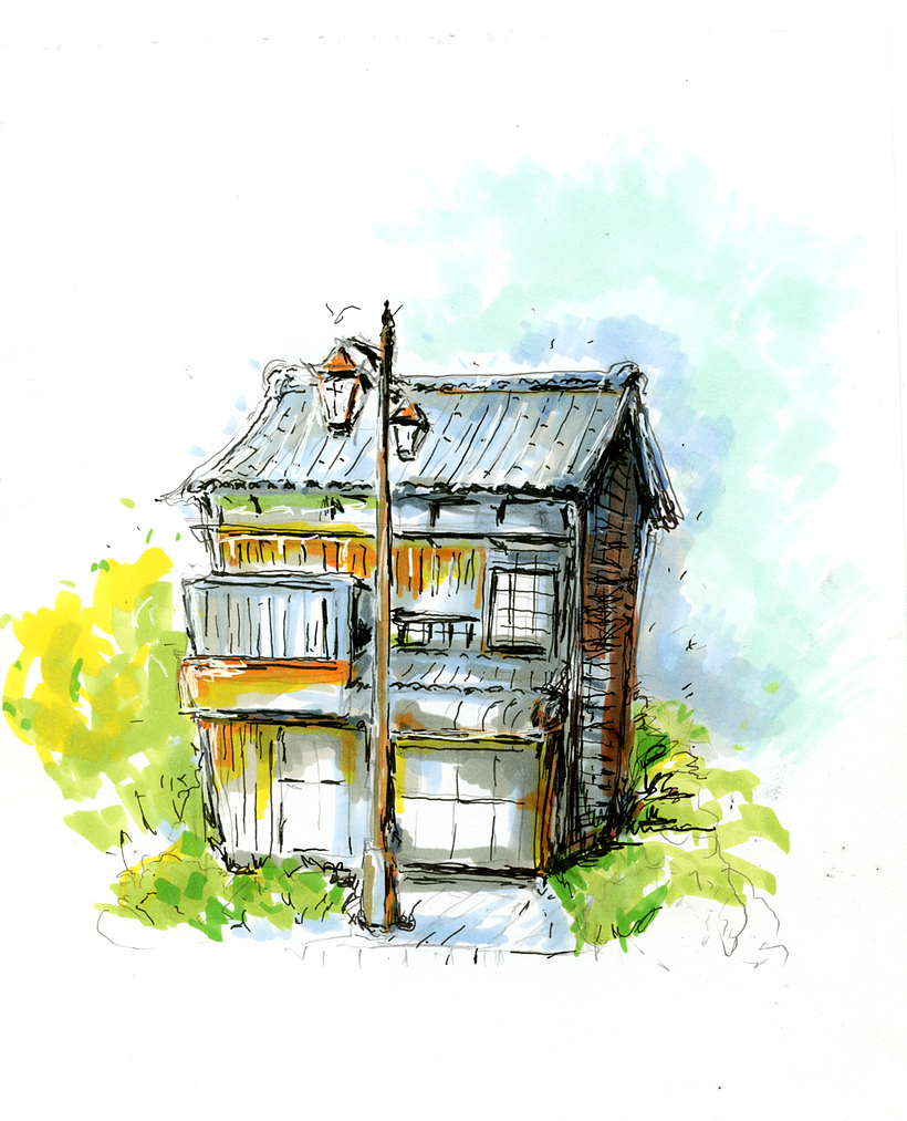 My project for course: Expressive Architectural Sketching with Colored Markers 6