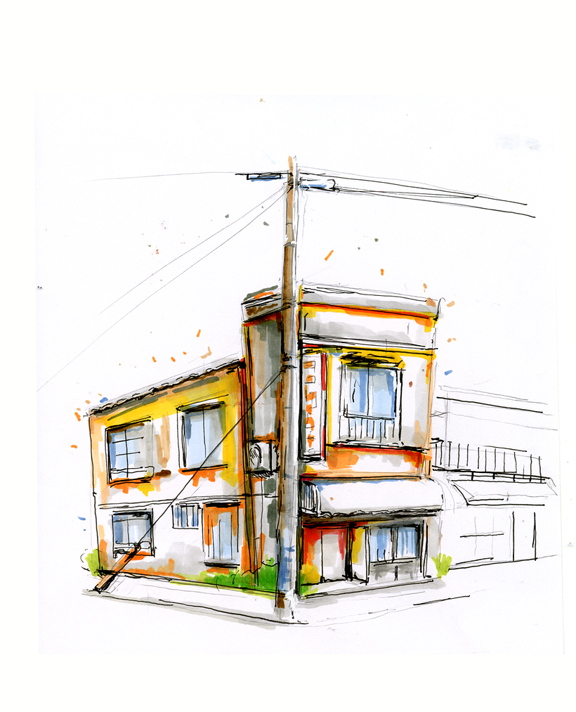 My project for course: Expressive Architectural Sketching with Colored Markers 7