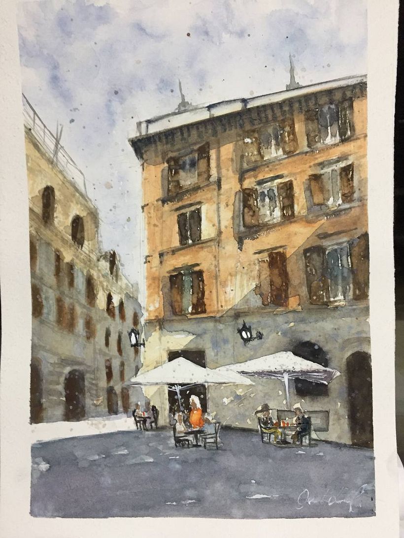 My project for course: Modern Techniques for Watercolor Cityscapes 1