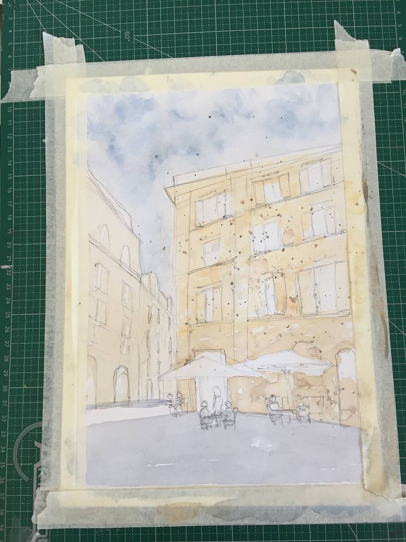 My project for course: Modern Techniques for Watercolor Cityscapes 3