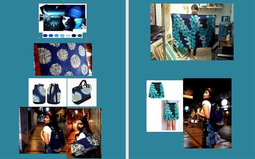 These are examples of fashion products I have designed and producted.
