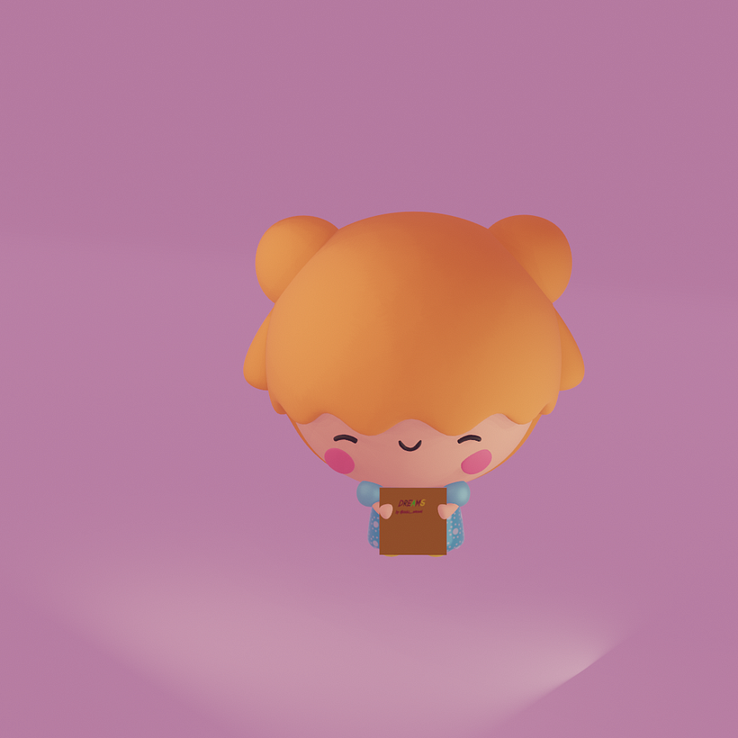 My project for course: Kawaii Character Creation in 3D with Blender  2