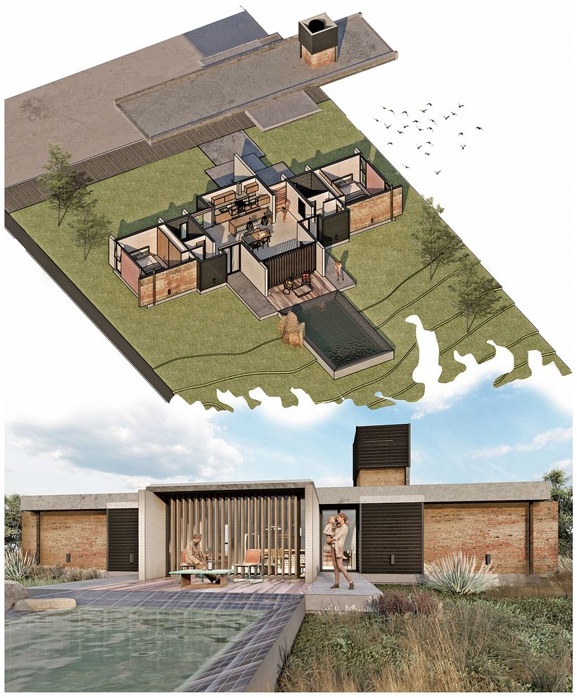 Mi proyecto del curso: Ilustración digital de proyectos arquitectónicos 1
