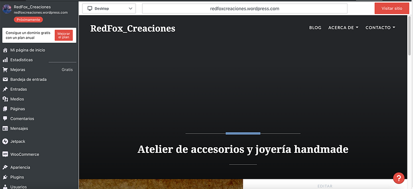 Mi proyecto del curso: Creación de una web profesional con WordPress 3