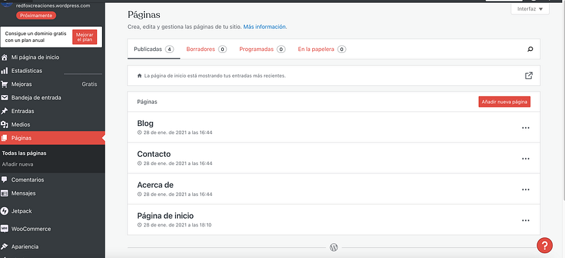 Mi proyecto del curso: Creación de una web profesional con WordPress 4