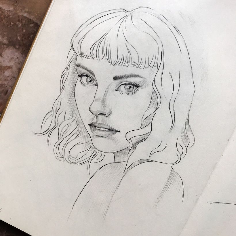 Mi proyecto del curso: Sketchbook de retrato: explora el rostro humano 1