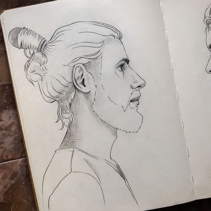 Mi proyecto del curso: Sketchbook de retrato: explora el rostro humano 3