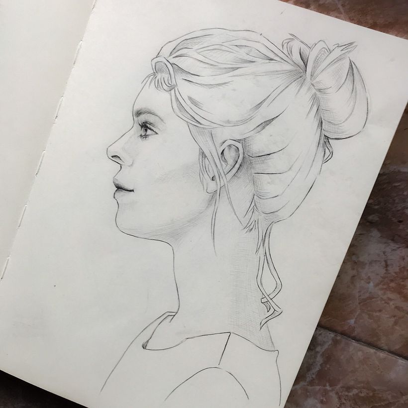 Mi proyecto del curso: Sketchbook de retrato: explora el rostro humano 4