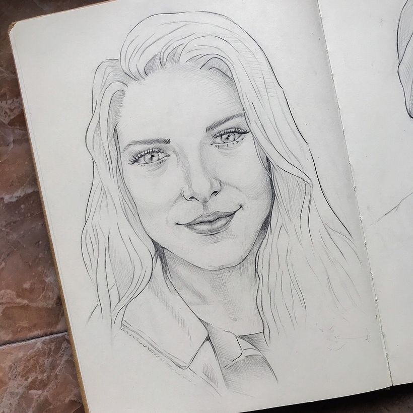 Mi proyecto del curso: Sketchbook de retrato: explora el rostro humano 6